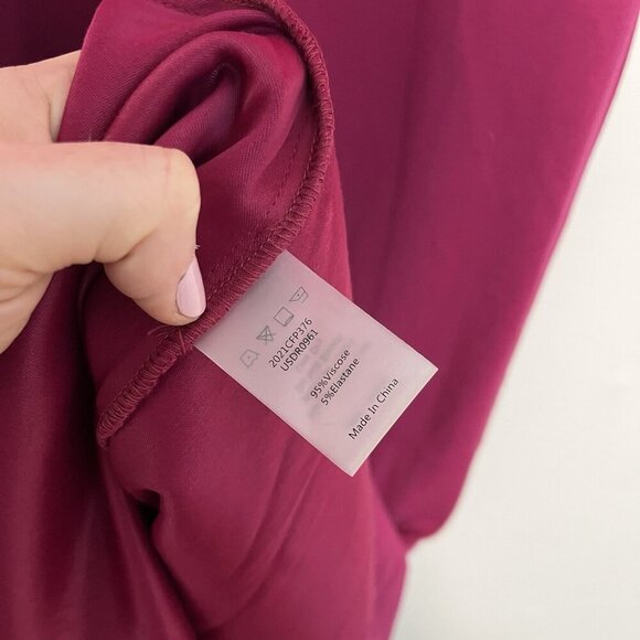Universal‎ Standard NWT V-Neck Woven Maxi Dress in Raspberry Radience - Picture 5 of 11